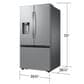 Samsung Large Capacity 3-Door French Door 31 cu. ft. Refrigerator with 4 Types of Ice in Stainless Steel, , large