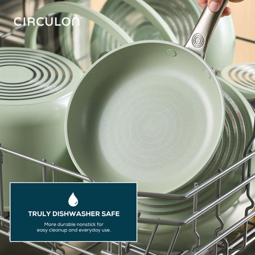 Circulon 2-Piece Ceramic Nonstick Skillet Set in Sage, , large