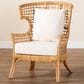 Baxton Studio Regina Arm Chair in Neutral, , large