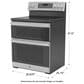 GE Appliances 30" Freestanding Electric Double Oven Range in Stainless Steel, , large