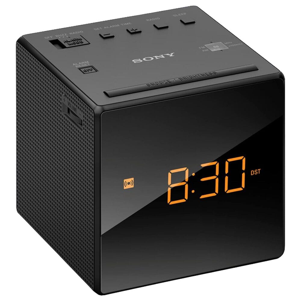 Sony Radio Alarm Clock in Black, , large