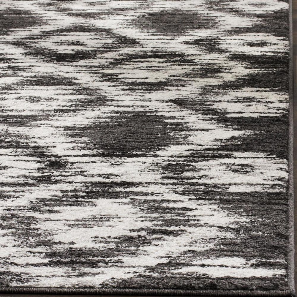 Safavieh Adirondack ADR118R-28 2&#39;6&quot; x 8&#39; Charcoal/Ivory Runner, , large