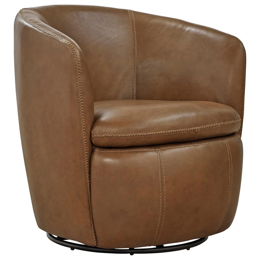 Ashley Kierreys Swivel Chair in Caramel, , large