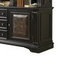 Hooker Furniture Telluride Bookcase and Hutch in Black with Reddish Brown Rub-Through, , large