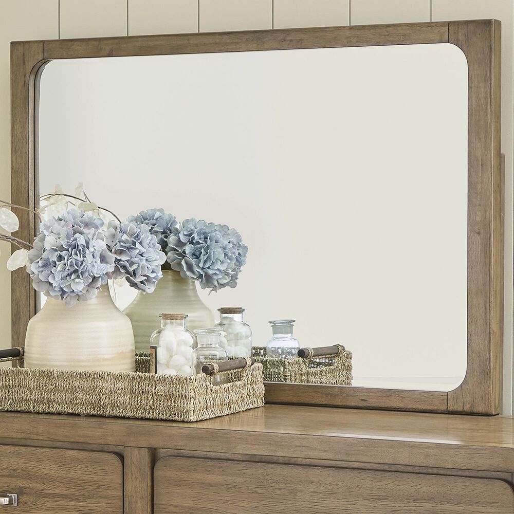 Millenium Cabalynn Dresser Mirror in Light Brown, , large
