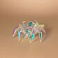 The Gerson Company 13.78" USB Electric Lighted Halloween Holographic Hanging Spider with Remote Control, , large