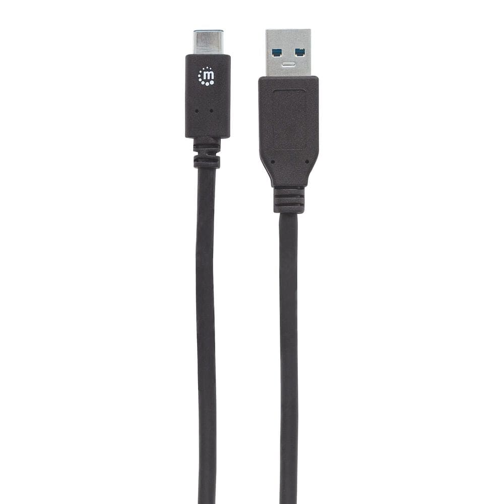 Manhattan 3" USB 3.1 Gen 2, Type-A Male to Type-C Male, 10 Gbps in Black, , large