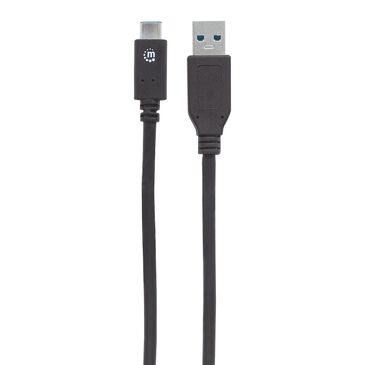 Manhattan 3" USB 3.1 Gen 2, Type-A Male to Type-C Male, 10 Gbps in Black, , large