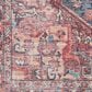 57 Grand by Nicole Curtis Series 1 2" x 6" Brick Red and Blue Runner, , large