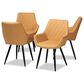 Baxton Studio Astrid Arm Chair in Black (Set of 4), , large