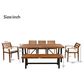 Hearth and Haven 7-Piece Outdoor Dining Set in Nature, , large