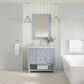 James Martin Vanities Breckenridge 36" Single Bathroom Vanity in Serenity Blue with 3 cm Victorian Silver Quartz Top and Rectangular Sink, , large