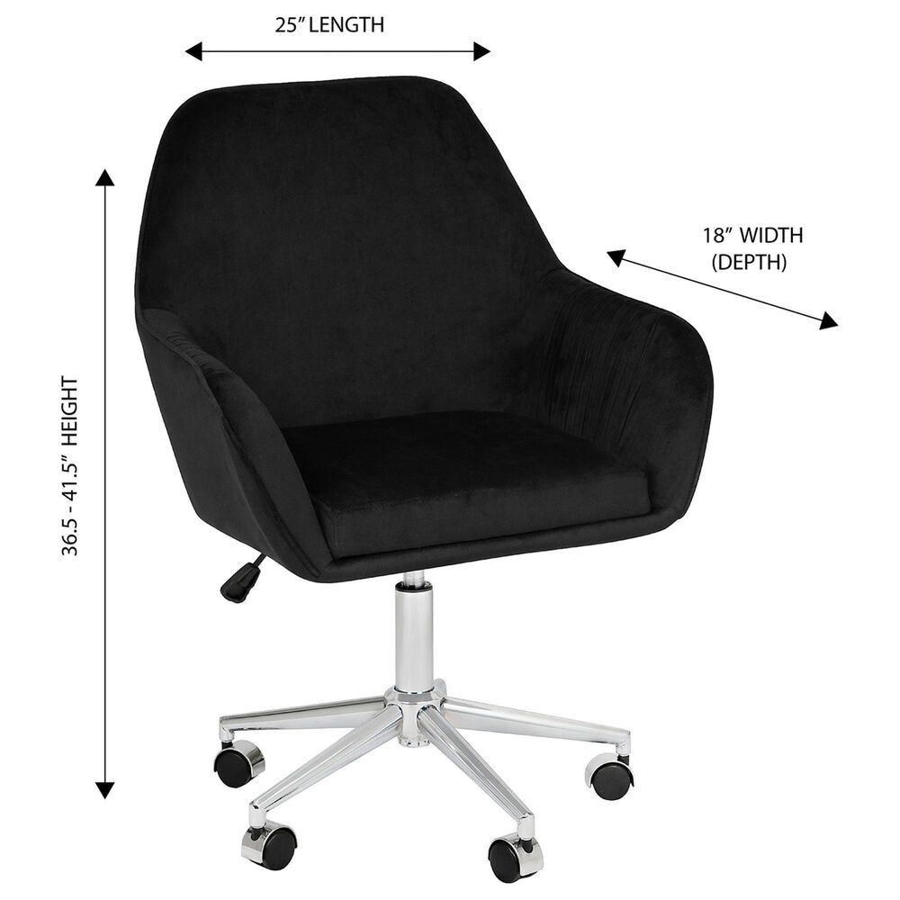Impressions Vanity Kelly Swivel Vanity Chair with Cool Grey Cushion in Matte Silver, , large