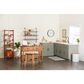 Maple and Jade 2-Piece Metal Storage Side Table Set with Wood Top in Polished White and Dark Brown, , large