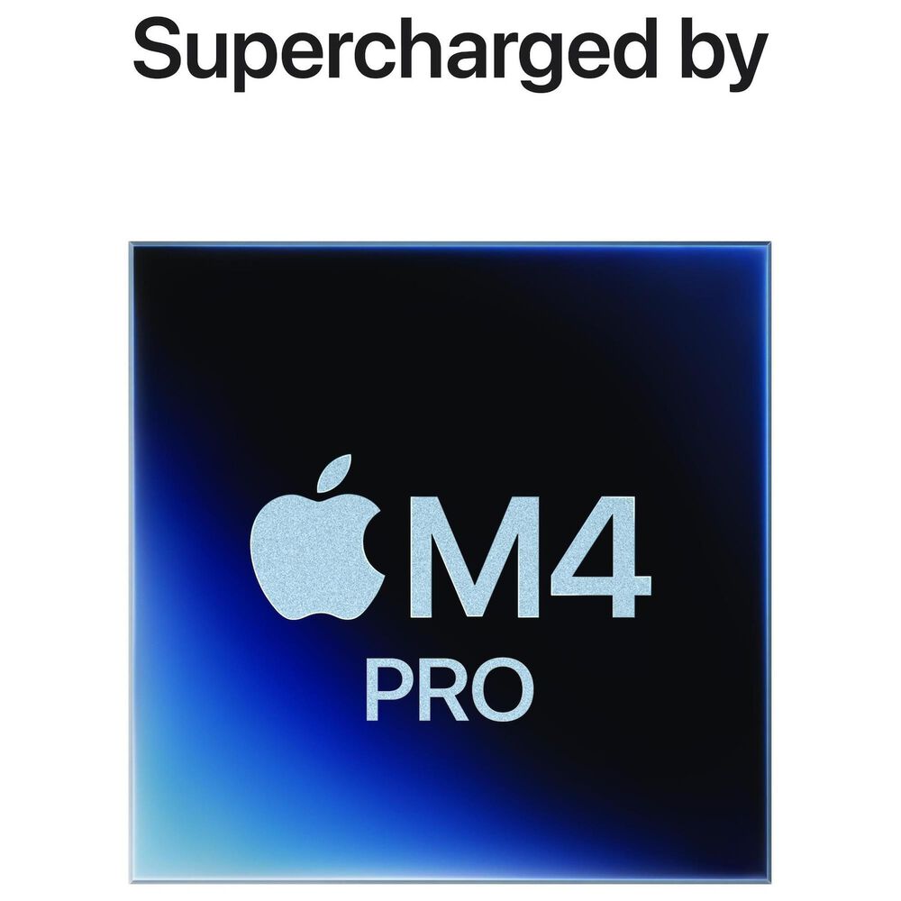 Apple Mac mini Desktop - Apple M4 Pro chip - 12-core CPU - 24GB RAM - 16-core GPU - 512GB SSD in Silver with 3-Year AppleCare+, , large