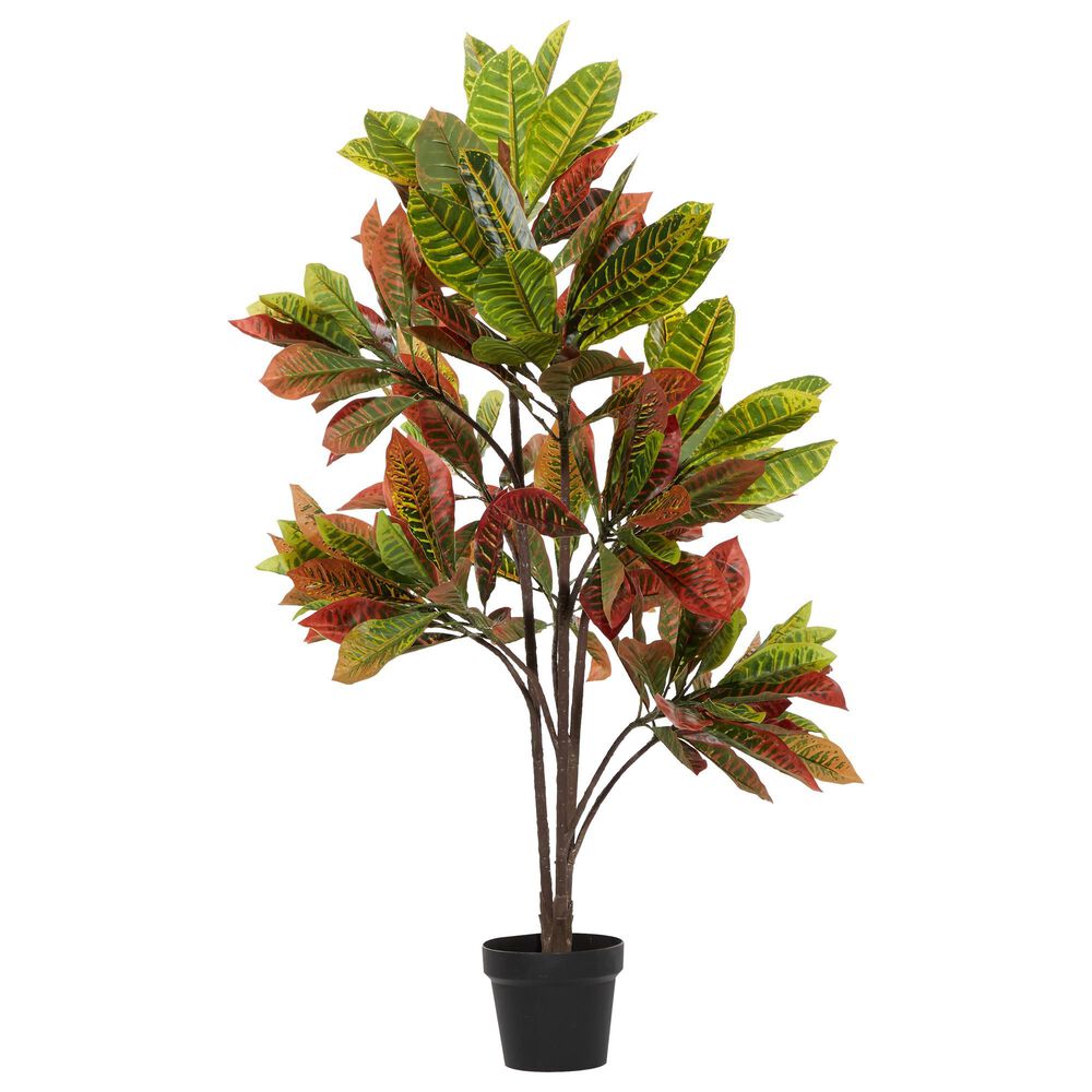 Maple and Jade 49" Artificial Foliage in Green, Red, Brown and White, , large