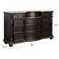 Crown Mark Stanley Dresser in Rich Brown, , large