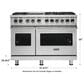Viking Range 48" Dual Fuel Range in Stainless Steel, , large