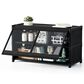 HOMLUX 3-Tier Storage Cabinet with Adjustable Shelves in Black, , large