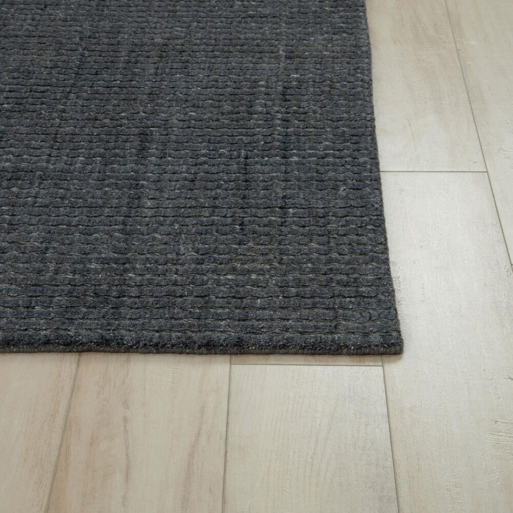 RIZZY Cable 5&#39;0&quot; x 7&#39;6&quot; Charcoal Area Rug, , large