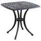 GatherCraft Geneva Patio Square End Table in Black, , large
