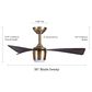Minka-Aire Elavan 36" Indoor/Outdoor Ceiling Fan with LED Light in Legacy Brass, , large