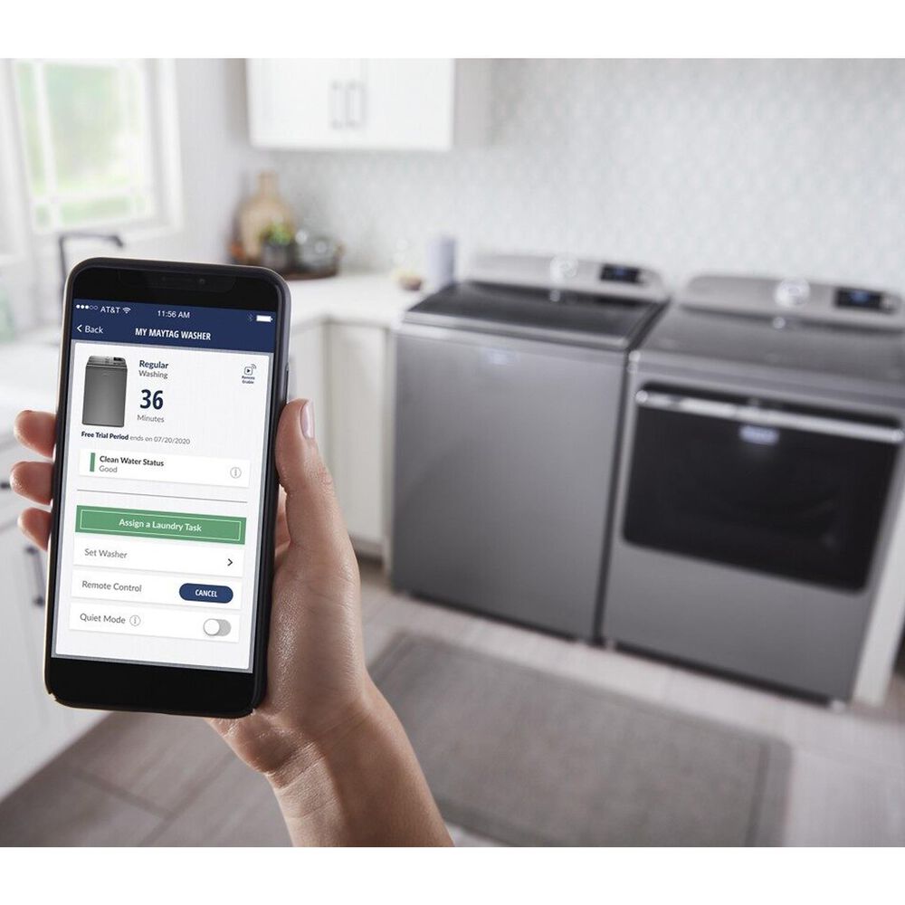 Maytag 4.7 Cu. Ft. Top Load Washer with Agitator in Metallic Slate NFM