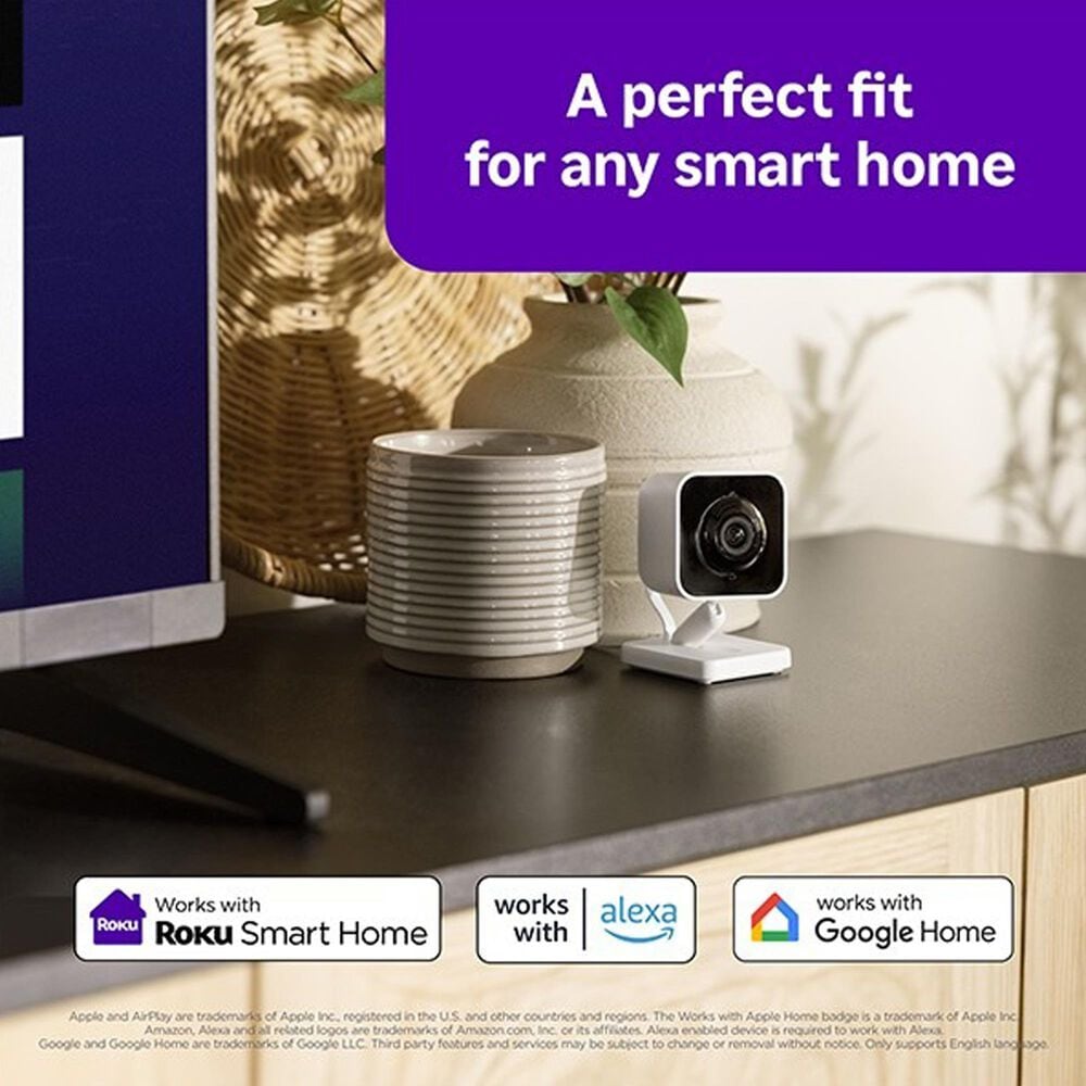 Roku 2-Pack Indoor Wired Security Camera in White, , large