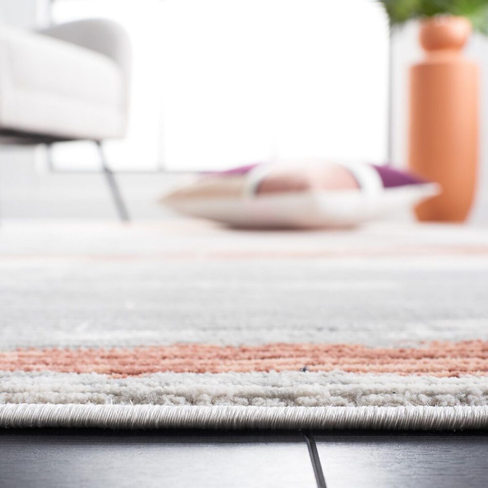 Safavieh Invista 8&#39; x 10&#39; Light Grey and Rust Area Rug, , large