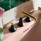 Kohler Tone Widespread Bathroom Sinks in Matte Black and Brushed Moderne Brass, , large
