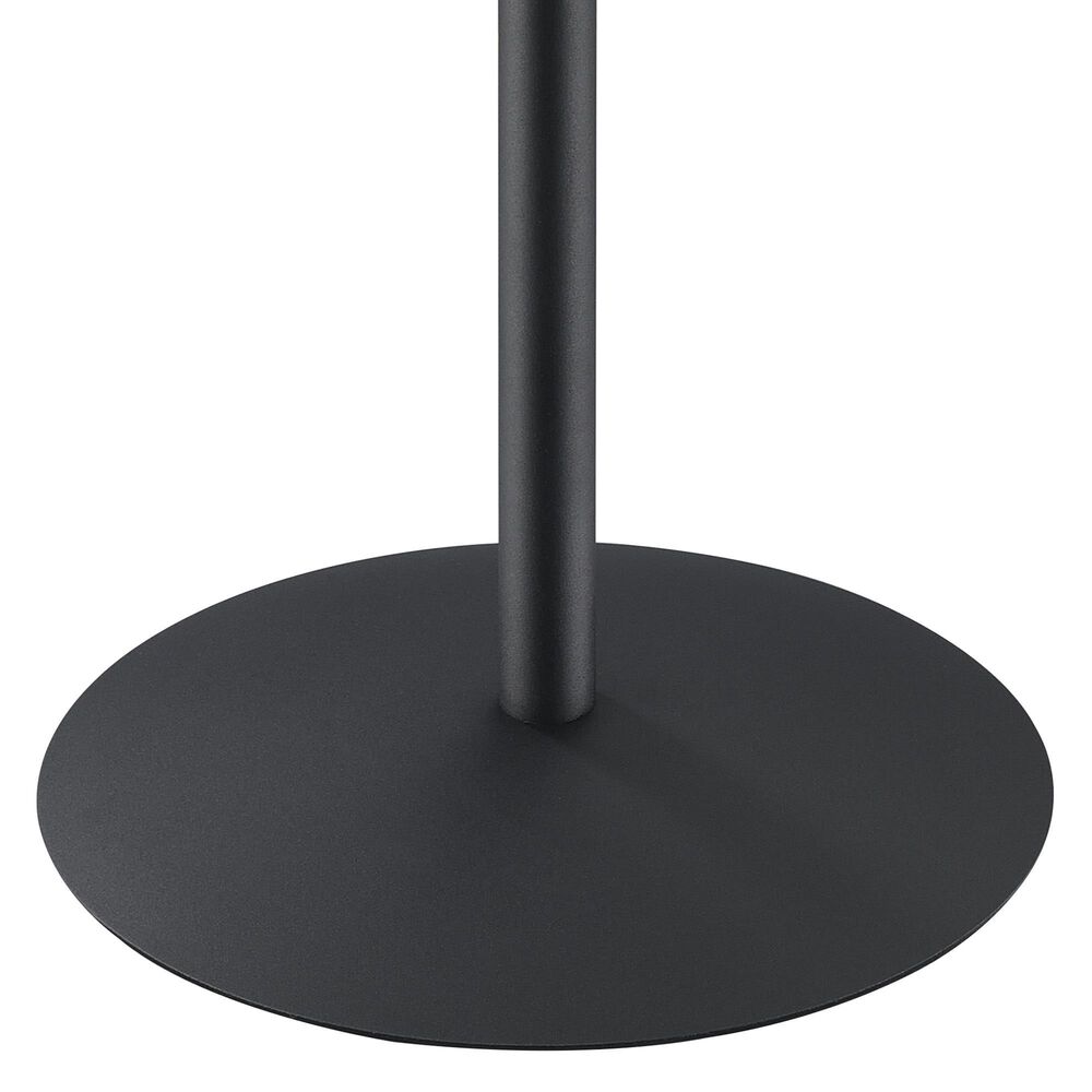 HOMLUX 17.5" End Table with Marble Textured Top in Gray and Black, , large