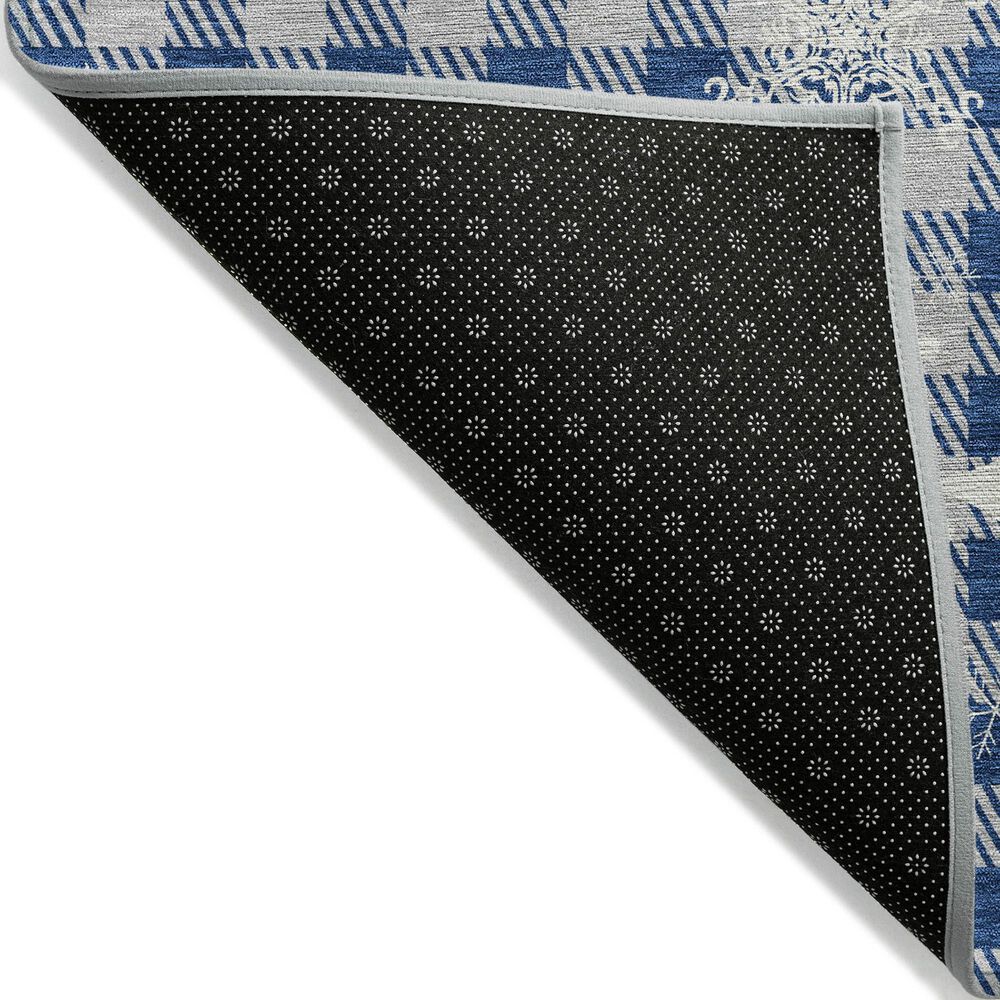 Dalyn Rug Company Wonderland WN32 2&#39;3&quot; x 7&#39;6&quot; Blue Indoor/Outdoor Runner, , large