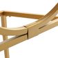 Stylecraft Lamps Inc Loren Console Table in Gold and White, , large
