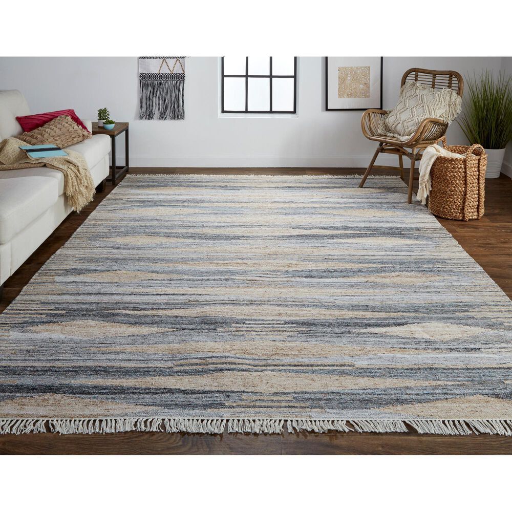 Feizy Beckett 0815F 3&#39;6&quot; x 5&#39;6&quot; Gray and Beige Area Performance Rug, , large