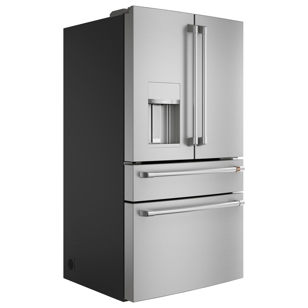 Cafe 27.8 Cu. Ft. Capacity 4-Door Smart French Door Refrigerator in Stainless Steel, , large