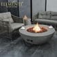 Elementi Fire Lunar Round Natural Gas Bowl Fire Table in Gray, , large