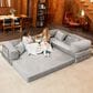 Jaxx Unsofa 2-Piece Modular Right Facing L-Shaped Sectional in Mouse Grey, , large