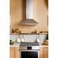 Monogram 48" Wall-Mounted Pyramid Chimney Vent Hood with Air Quality Sensors in Stainless Steel, , large