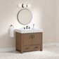 37B Alanya 36" Single Bathroom Vanity in Walnut Drift with White Composite Stone Top, , large