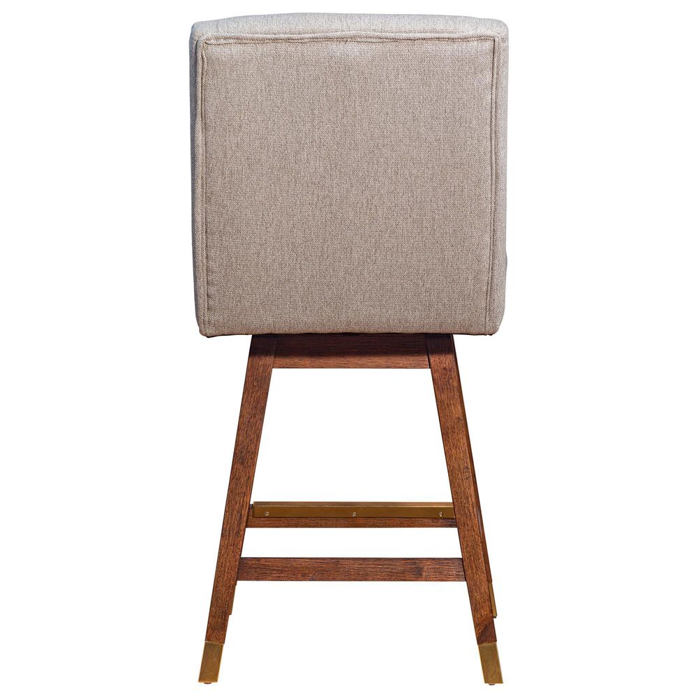 Blue River Stancoste 26&quot; Swivel Counter Stool in Brown Oak, , large