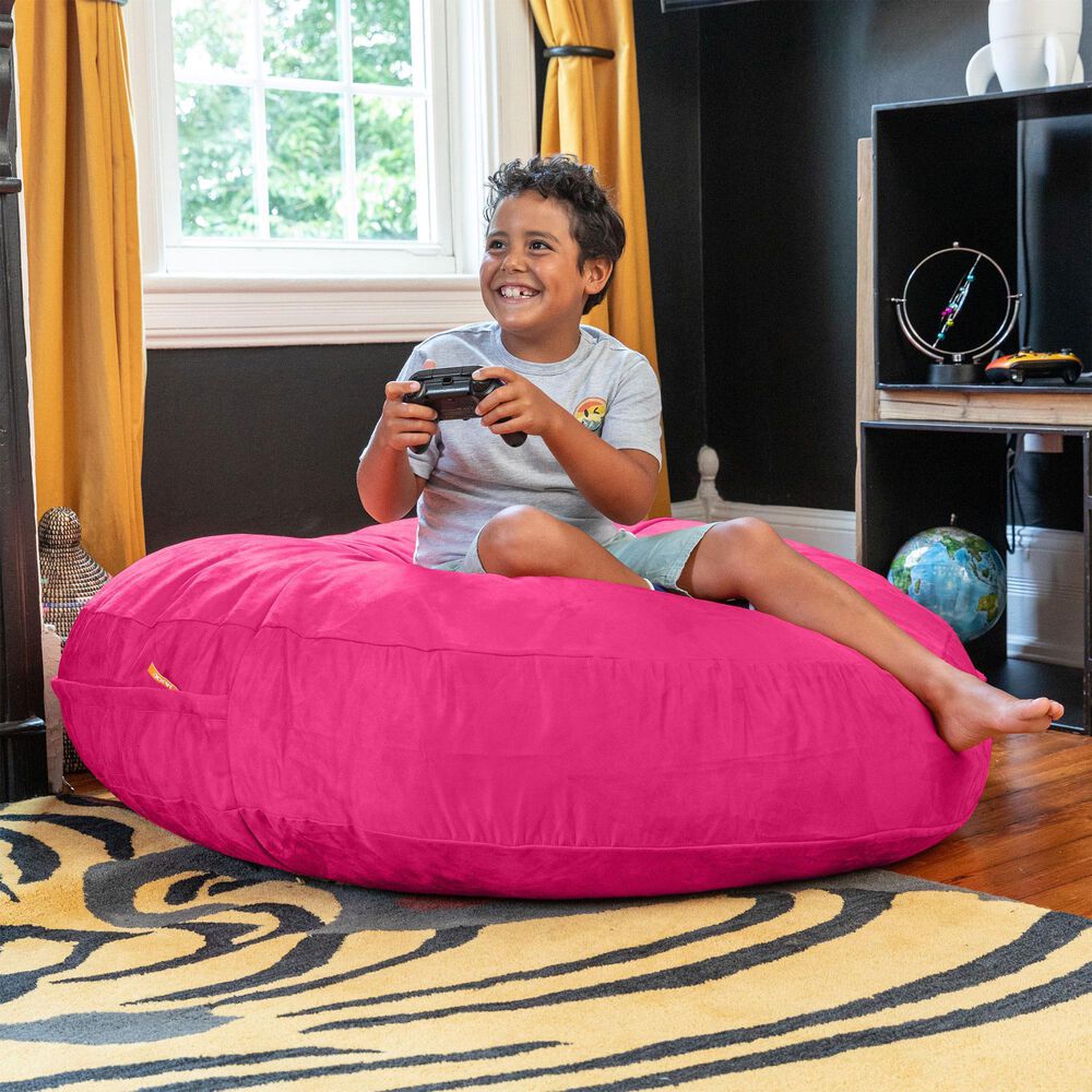Jaxx 4&#39; Cocoon Kids Bean Bag in Fuchsia, , large