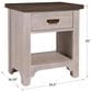 Viceray Collections Bungalow Home 1 Drawer Nightstand in Dover Grey and Folkstone, , large