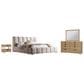 Simeon Collection Escape 4-Piece Queen Platform Bedroom Set in Natural Patina and Sandstone, , large