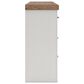 Ashley Savonport King Storage Bed with Dresser and Nightstand in White and Brown, , large