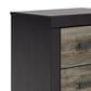 Ashley Broachmyn 2 Drawer Nightstand in Rustic Gray and Matte Black, , large