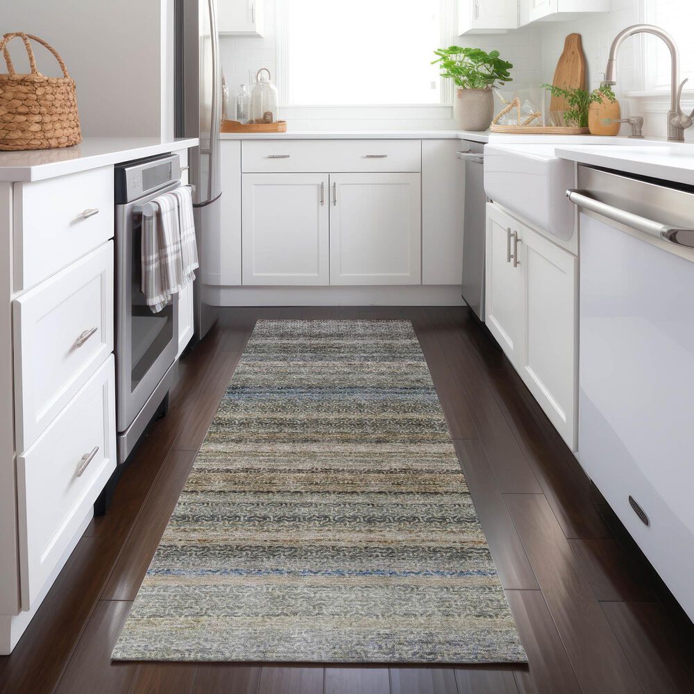 Dalyn Rug Company Burano BU5 2&#39;3&quot; x 7&#39;6&quot; Taupe Indoor/Outdoor Runner, , large