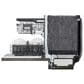LG 24" Built-In Pocket Handle Dishwasher with SteamAssist in Black Stainless Steel, , large