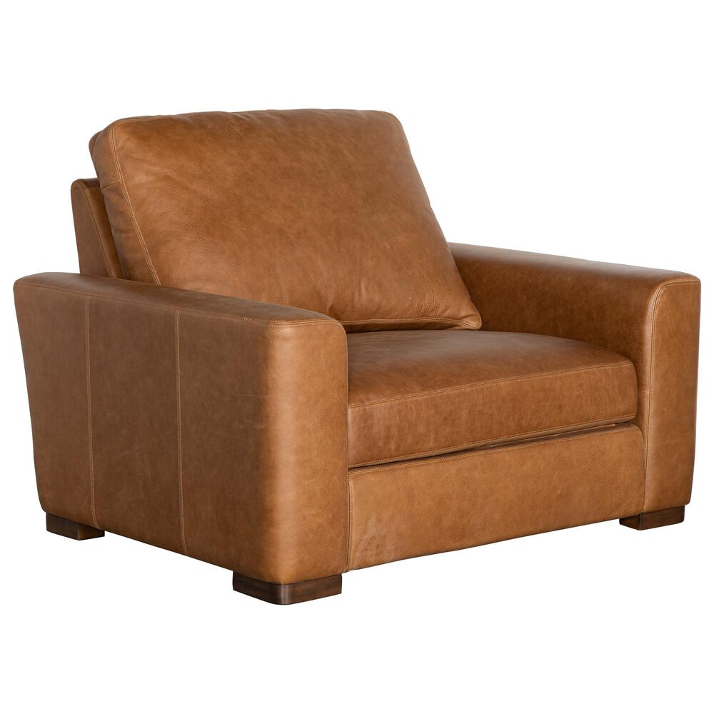 Hooker Furniture Optimus Large Power Recliner with Power Headrest in Kingston Cognac, , large