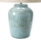 Teak Interiors Shoreline Stoneware Table Lamp in Aqua, , large