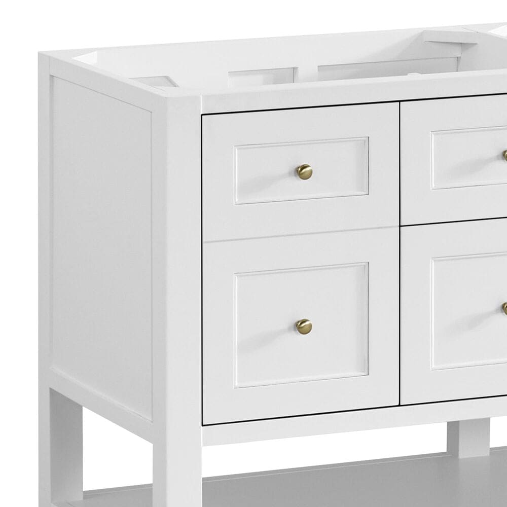 James Martin Vanities Breckenridge 60&quot; Double Bathroom Vanity Cabinet in Bright White, , large